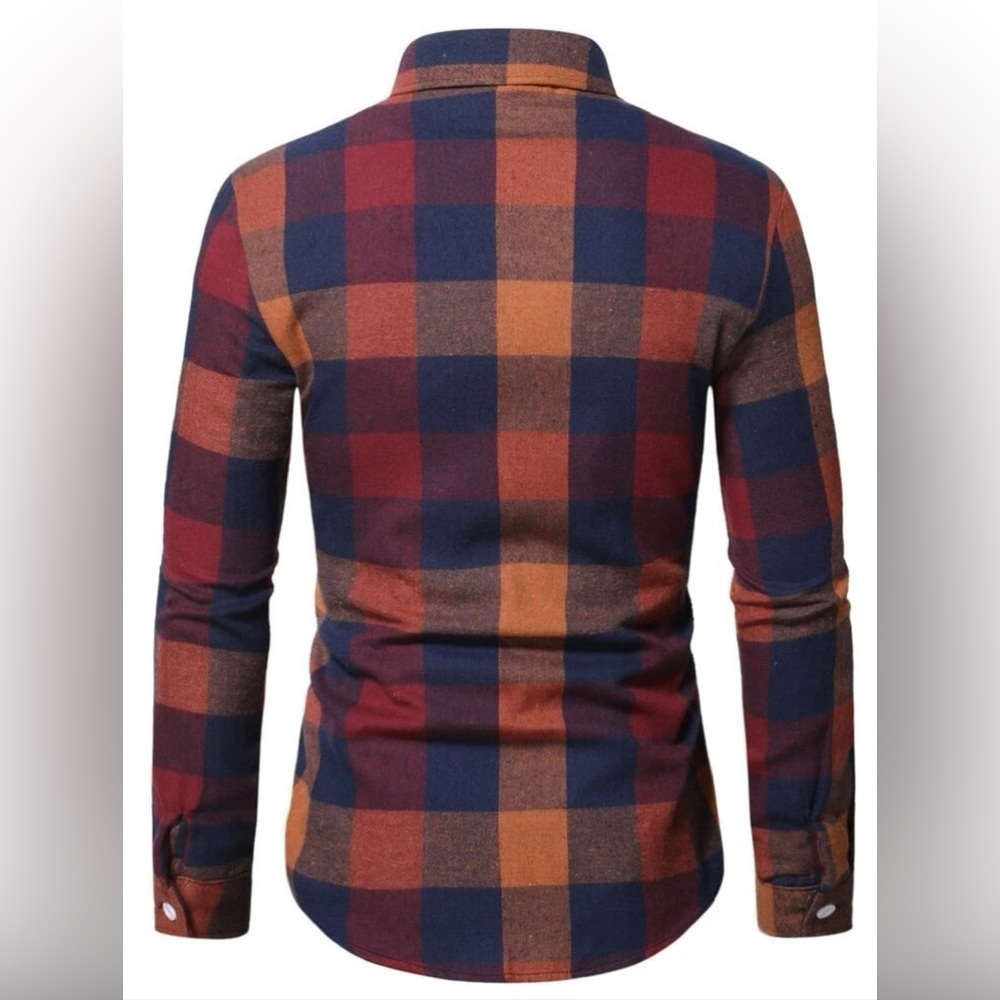 Shein Men Buffalo Plaid Print Shirt - Picture 3 of 3
